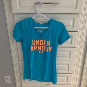 Blue under armour tee